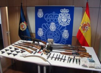 La Policía Nacional detiene a cuatro personas por tráfico ilícito de armas