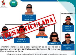 Autoridades capturan a 12 presuntos secuestradores; tres son policías